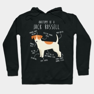 Jack Russell Terrier Dog Anatomy Hoodie